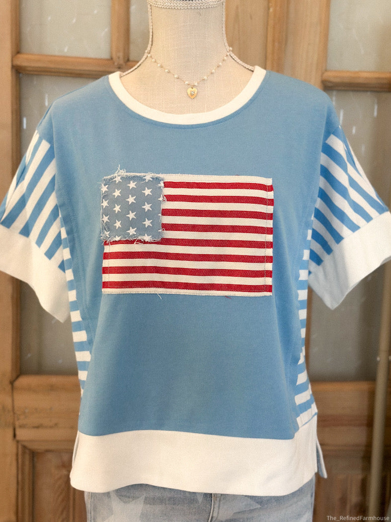The Patriot Patch Top
