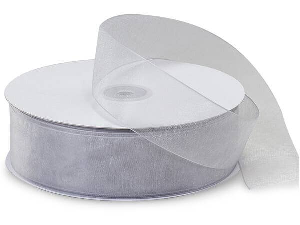 Sheer Organza Gift Packaging Ribbon: Light Blue, 1 Pack, 7/8"x100 yards