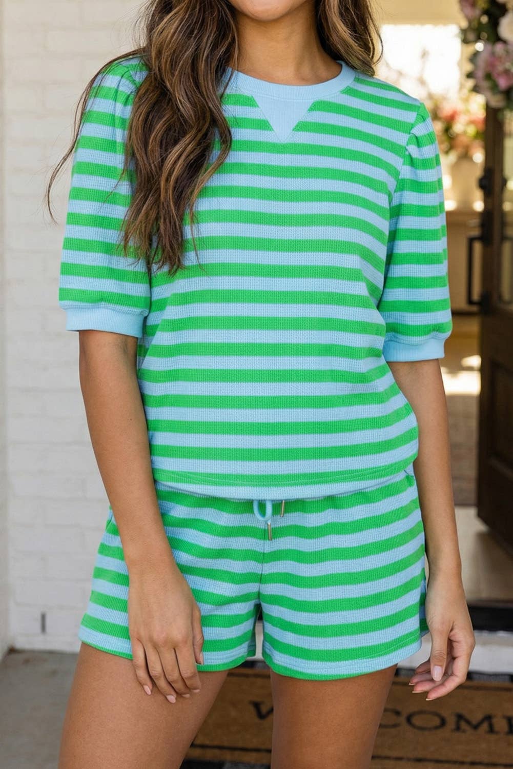 Coastal Cabana Stripe Lounge Set