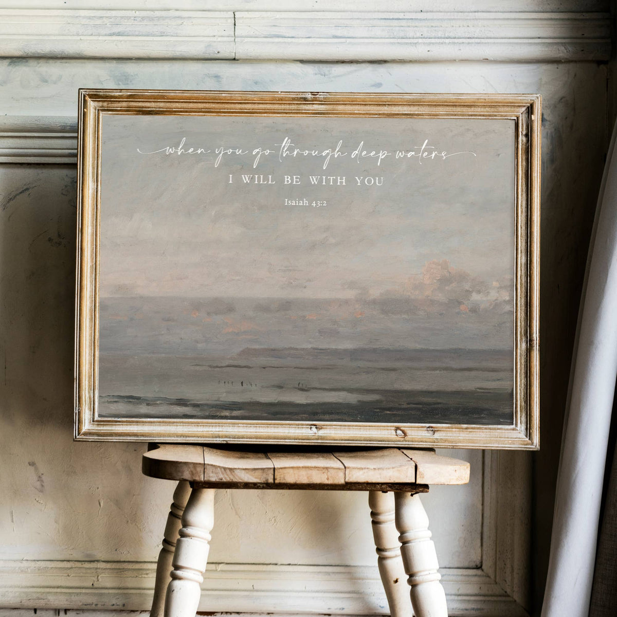 Deep Waters Light - Wall Art Print Christian Gift Decor: 8x10