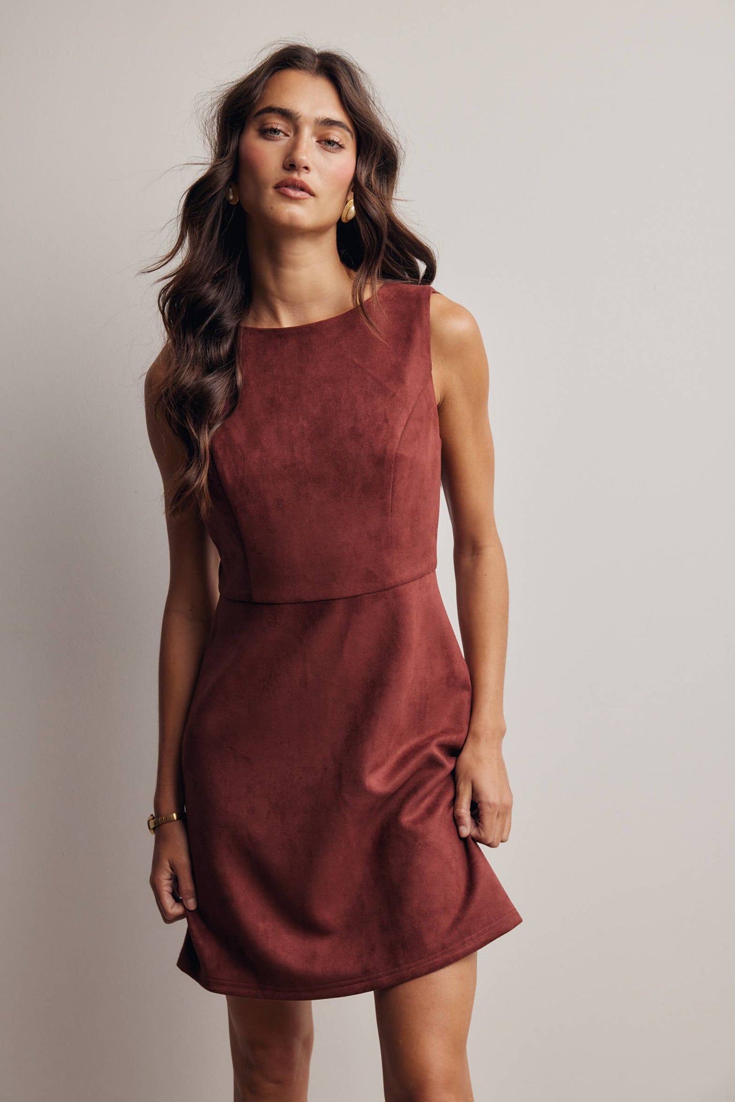 Autumn Muse Suede Dress
