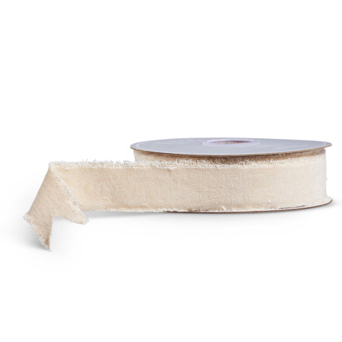 1.5" x 10 Yds. Ivory Velvet Ribbon