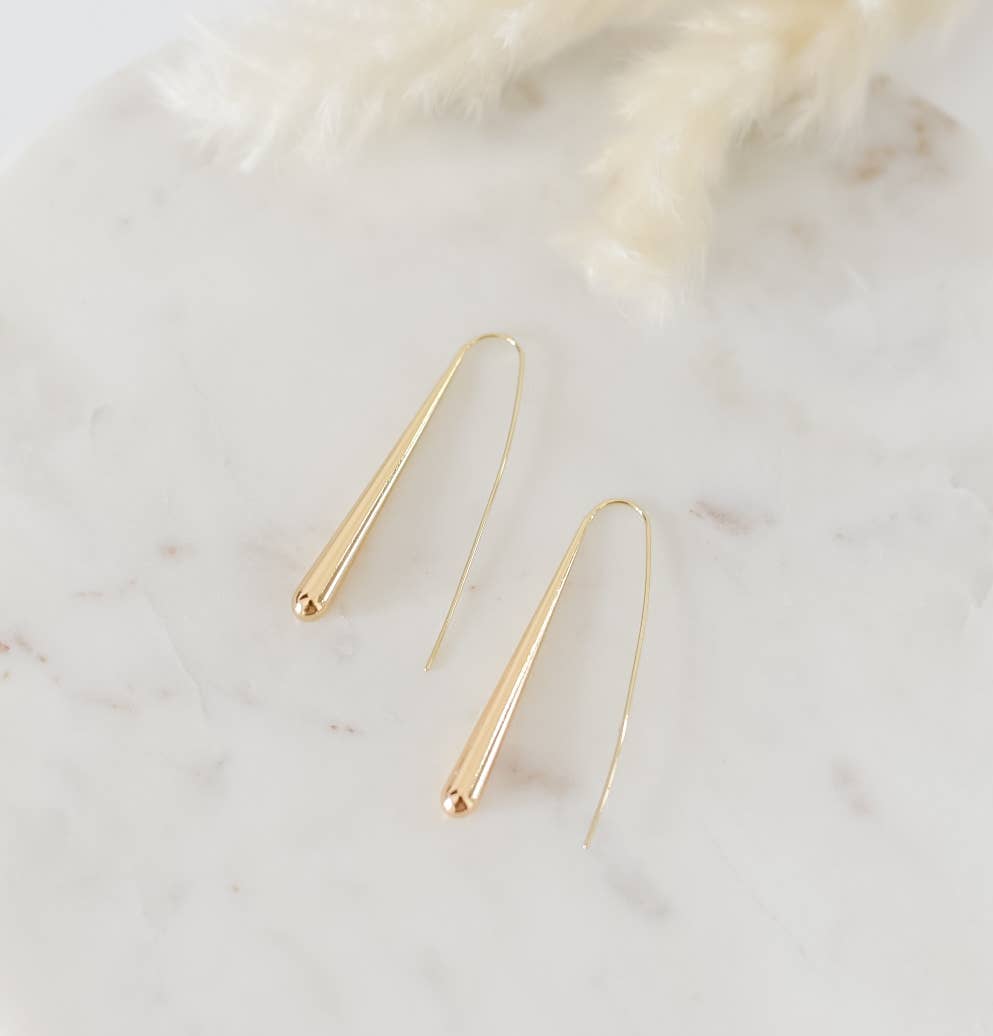The Charlotte hoops gold plated earrings