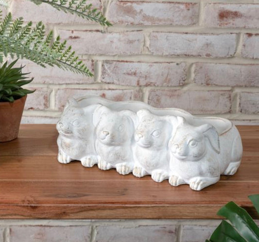 Row of Bunnies Planter