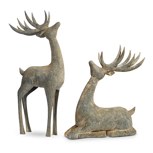 24" Galvanized Deer 2 Styles