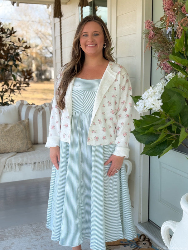The Rosalie Floral Knit Cardigan