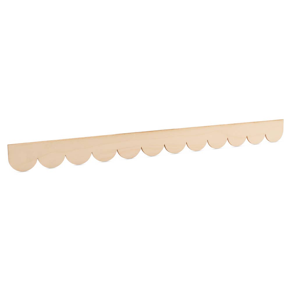 DIY Classic Scalloped Shelf Trim