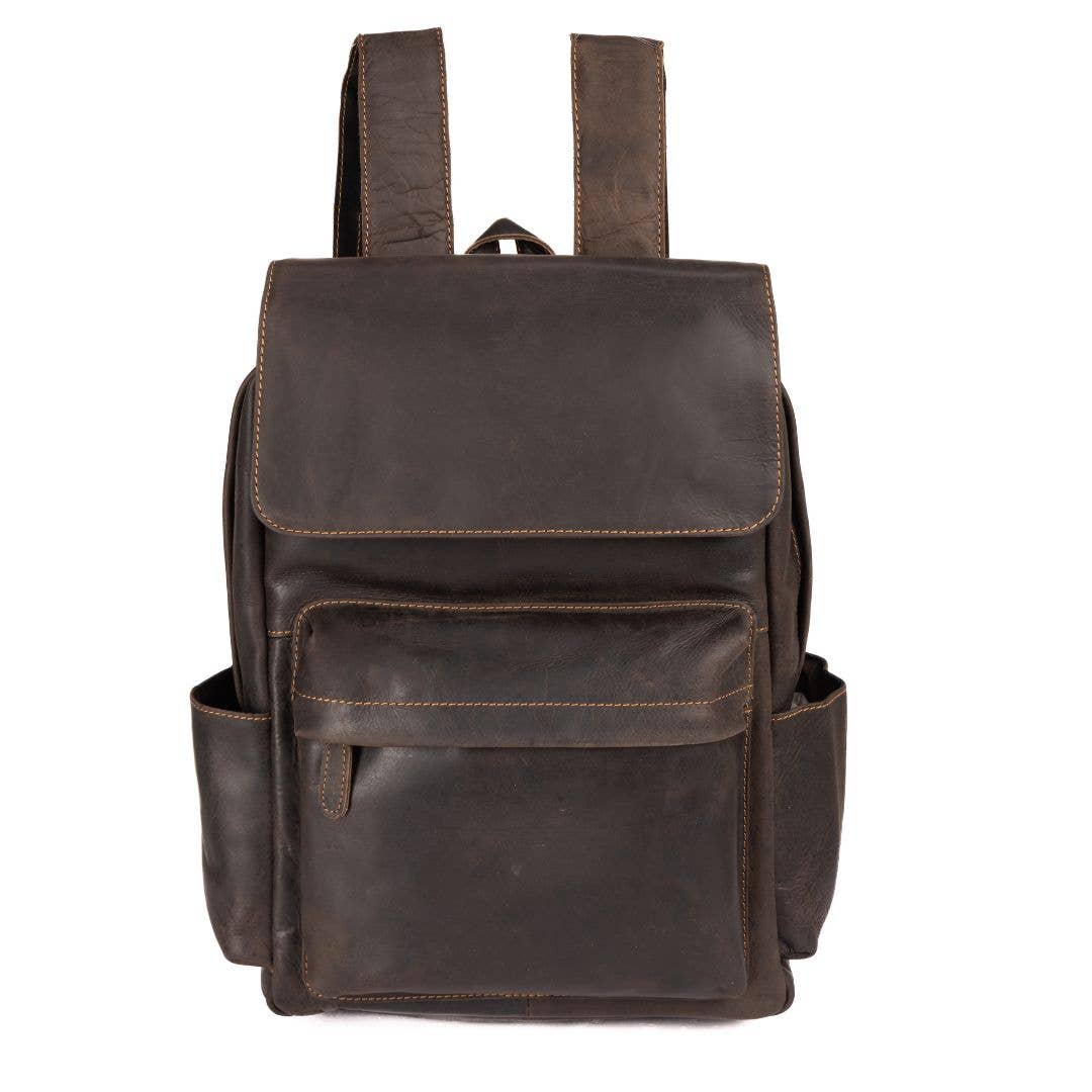 Leather Vintage Backpack Scott- Sandal