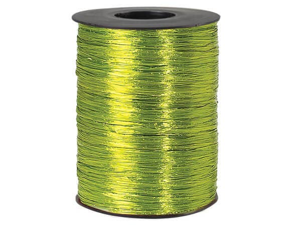 Pearlized Raffia Ribbon: Light Blue, 1 Pack, 100 yards