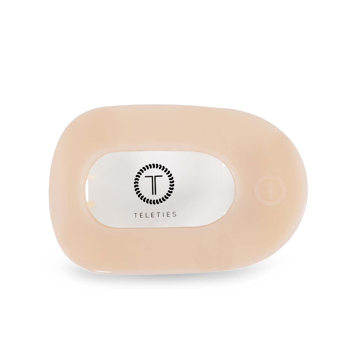 Round Flat Hair Clip | Med. | Almond Beige