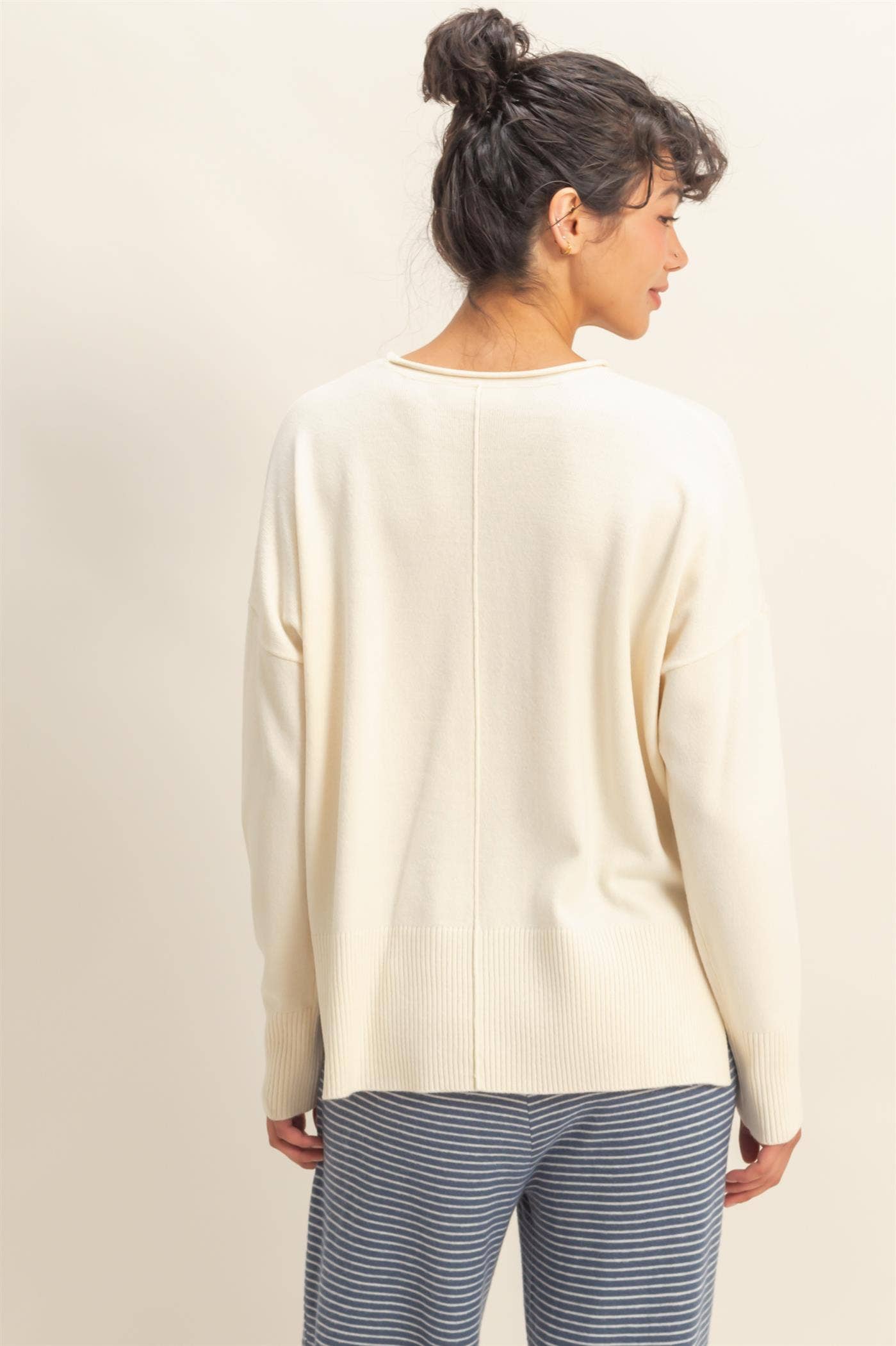 Minimal Muse Knit Sweater | Cream