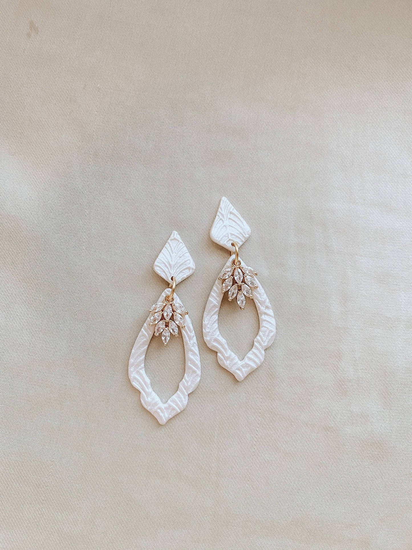Dahlia Earrings - Gold | Modern Wedding Jewelry