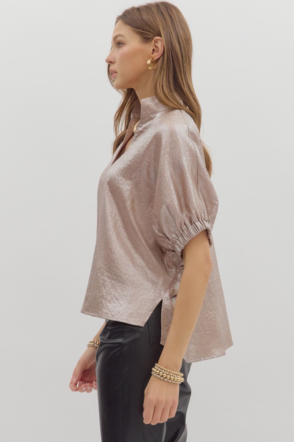 Moondust Metallic Dolman Top