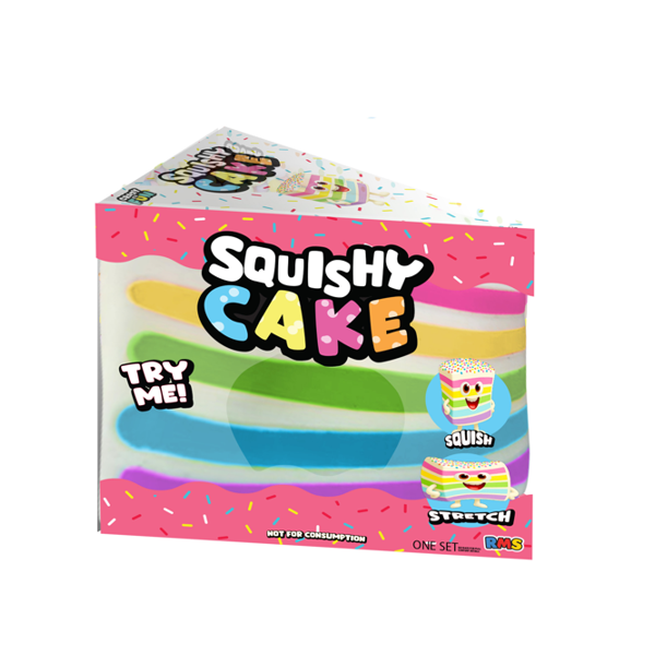 RMS® SmushMart™ Giant Rainbow Cake Slice Squishy 1pc