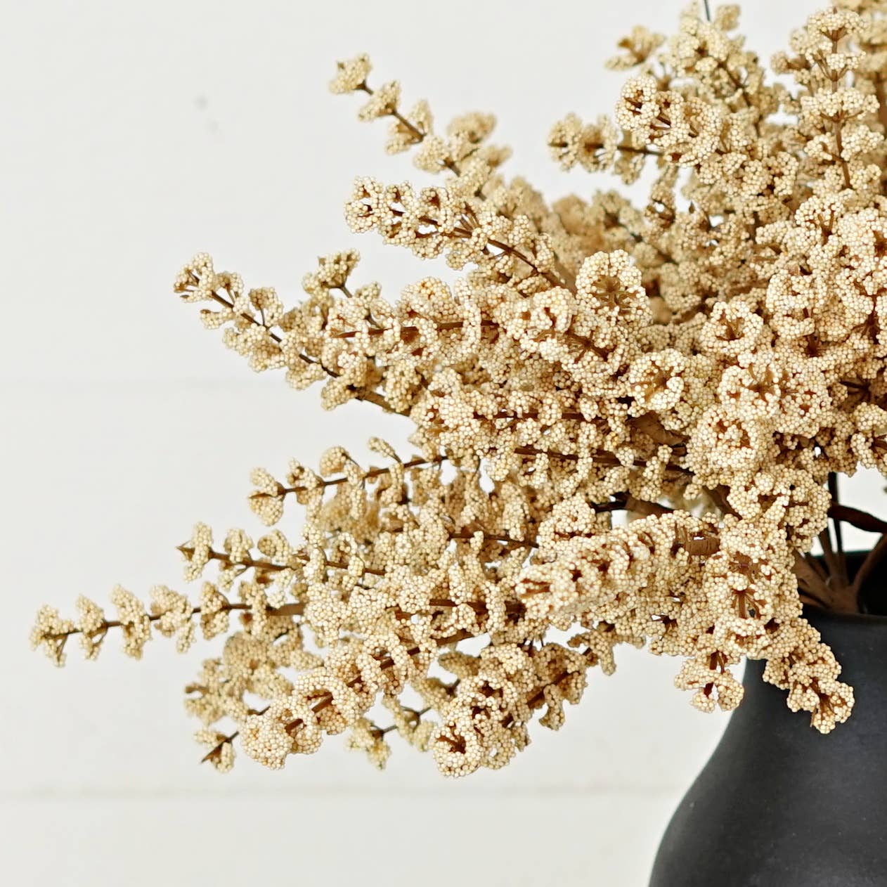 14in Cream Millet Berry Bush