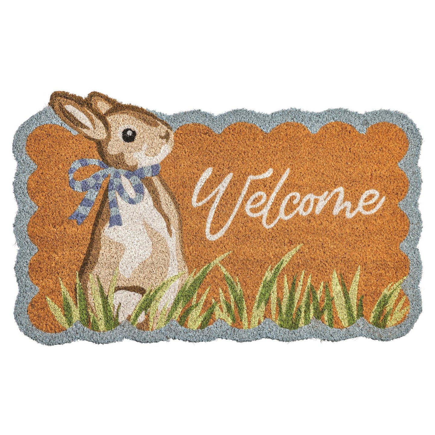 Bunny Scallop Door Mat
