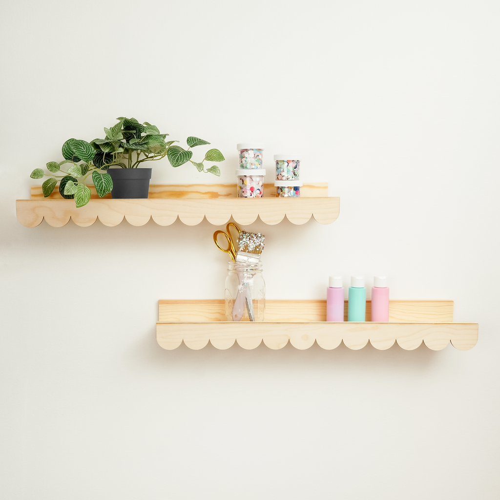 DIY Classic Scalloped Shelf Trim