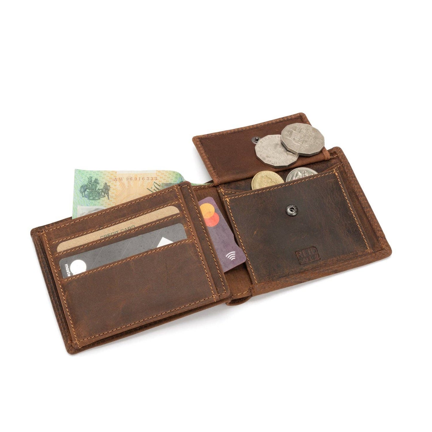Leather Men Wallet Hart-Sandal