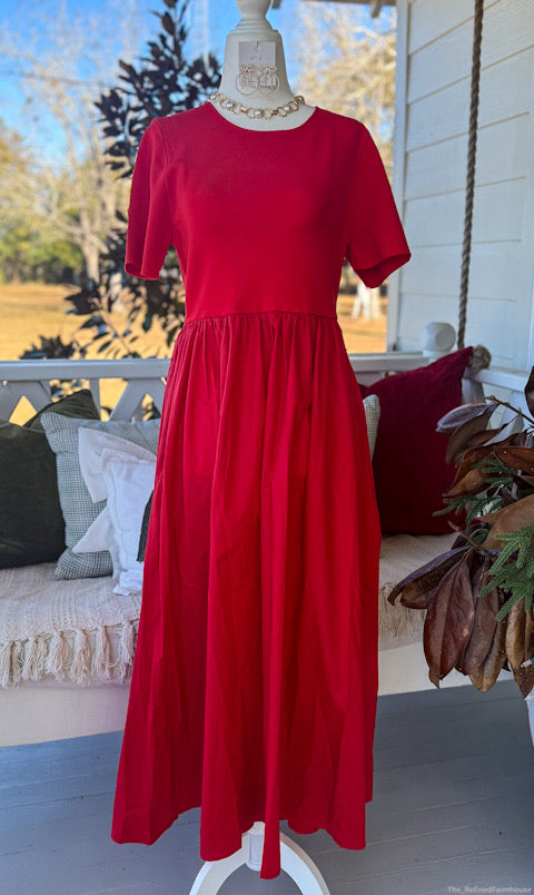 Holiday Crimson Maxi