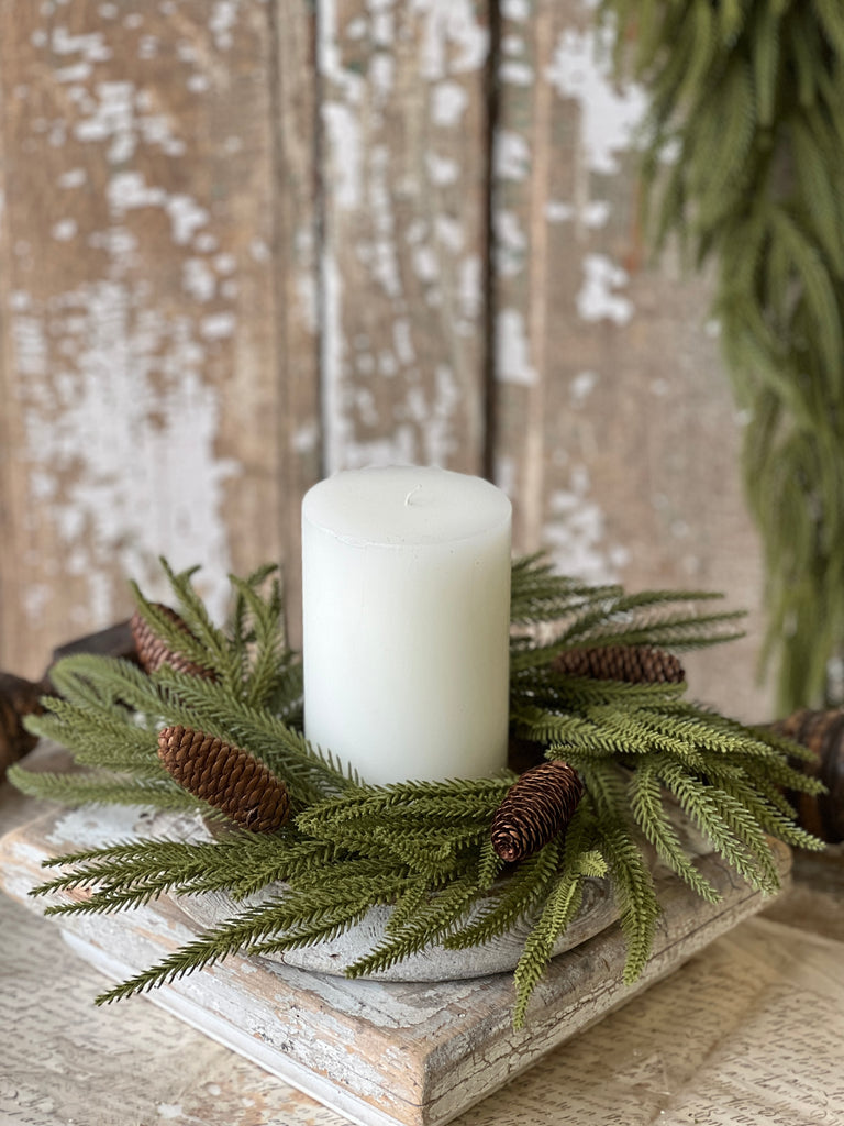 Norfolk Ridge Candle Ring 16"