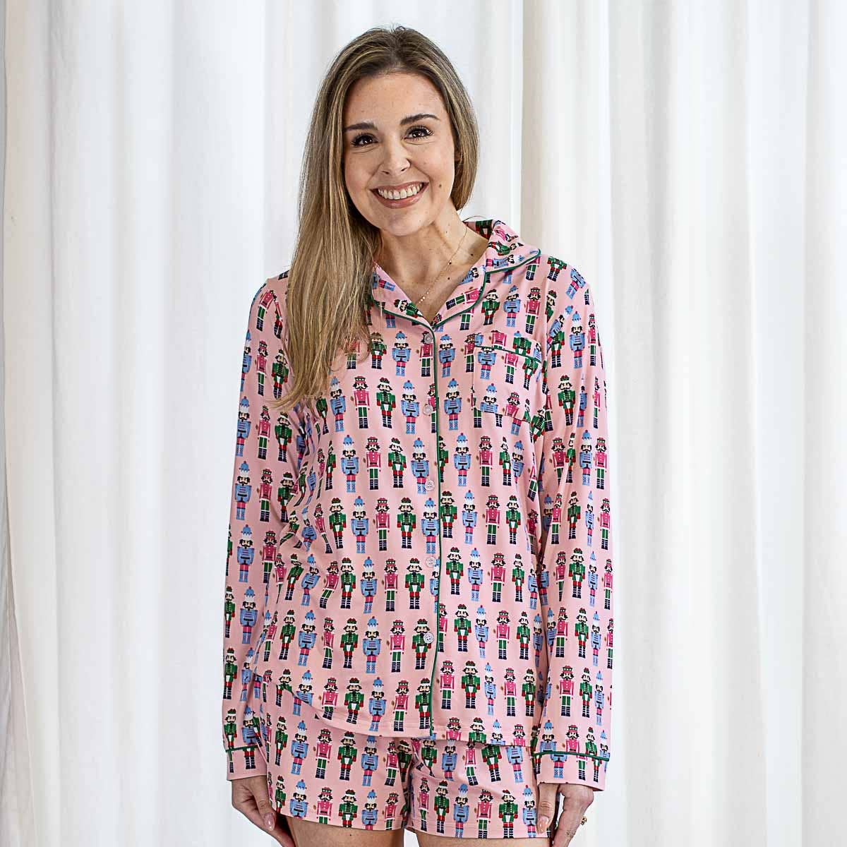Nutcracker March Sleep Pants/matching top  Light Pink/Multi   -