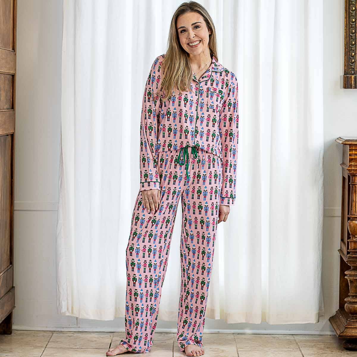 Nutcracker March Sleep Pants/matching top  Light Pink/Multi   -