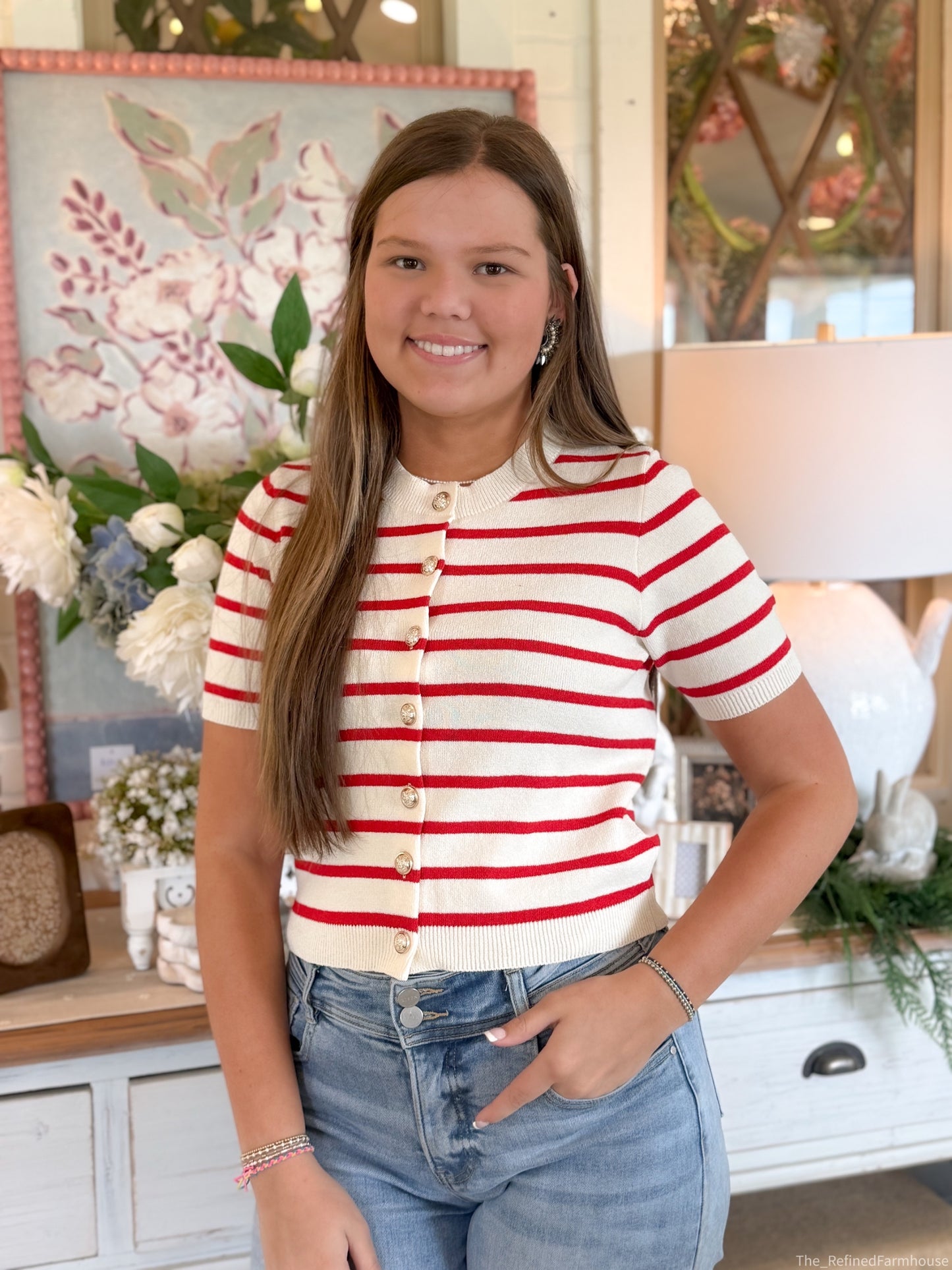 The Scarlett Stripe Top