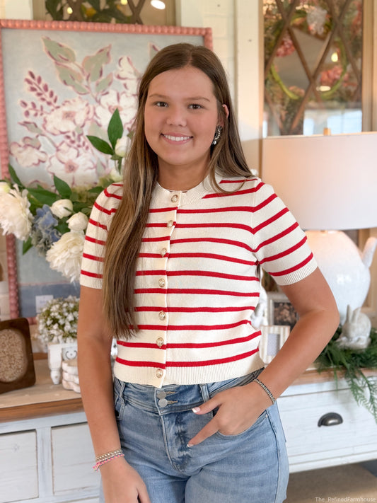 The Scarlett Stripe Top