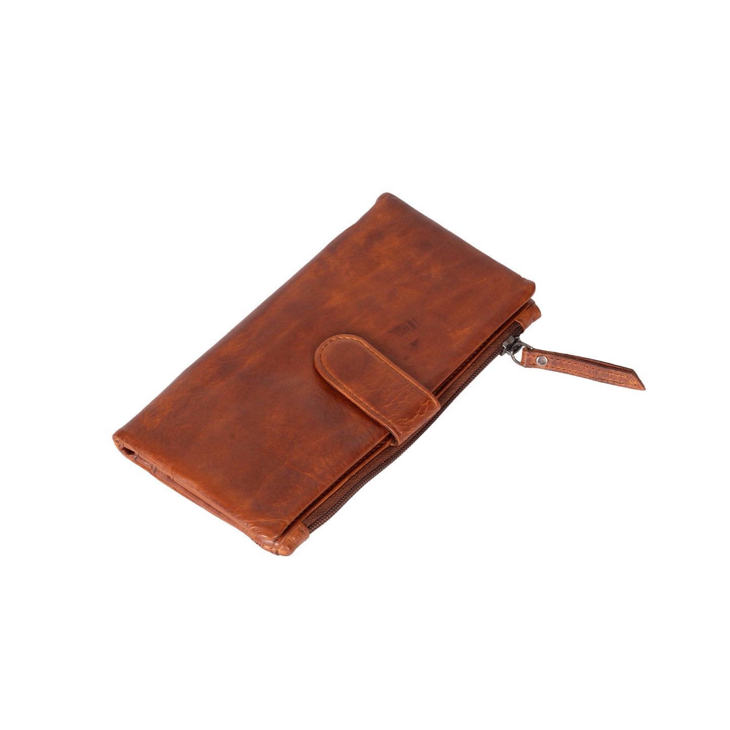 Leather Wallet Cyndy: Cognac