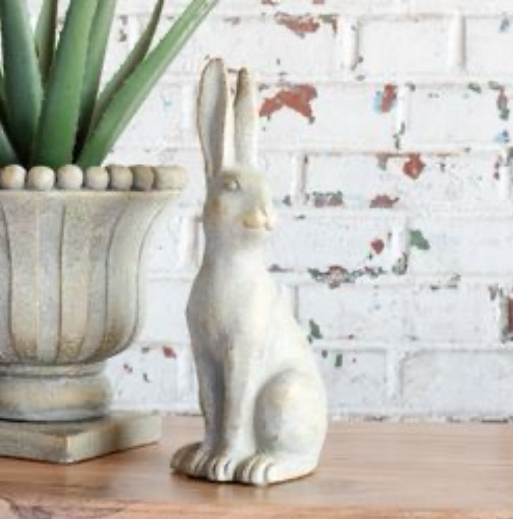 Weathered Cement Rabbit 12"