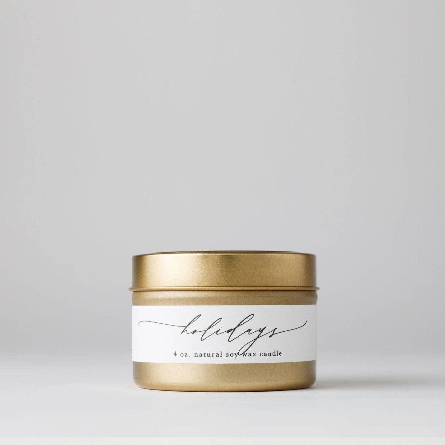 Holidays : Tin Soy Candle - Seasonal Winter Christmas Decor