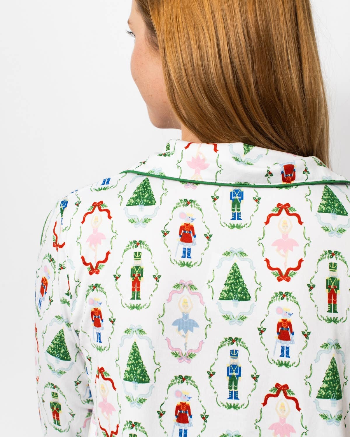Nutcracker Waltz Long Sleeve Button Pant Set