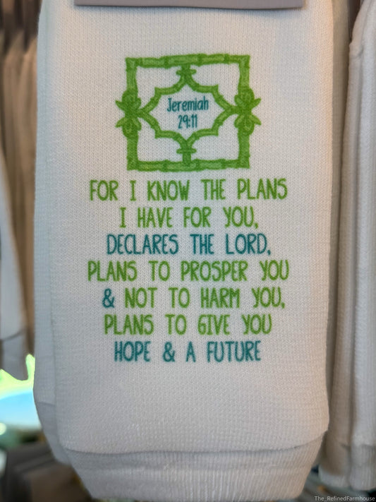 Jeremiah 29:11 I know the plans Socks