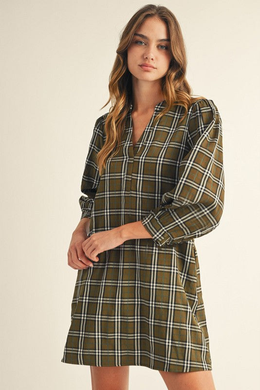 Backwoods Check Dress