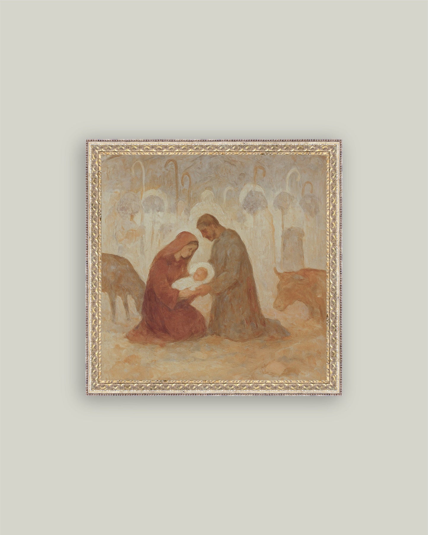 The Birth of Christ Nativity: 16x16